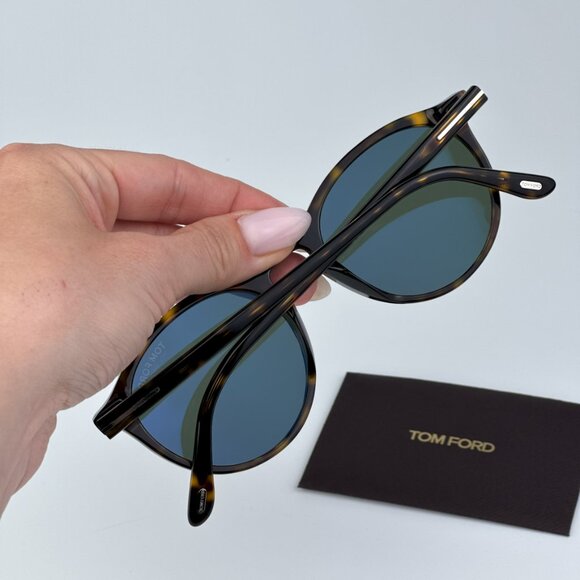 Tom Ford FT0904/S 52R AURELE BRAND NEW Sunglasses Havana Green Polarized Unisex - Picture 3 of 12
